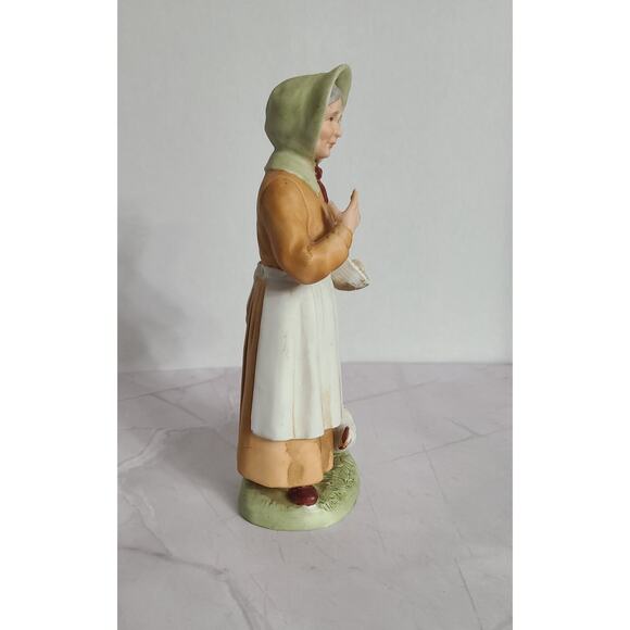 Homco Old Man & Woman Figurines Feeding Chickens & Ducks 1426 Home Interiors - Picture 11 of 12